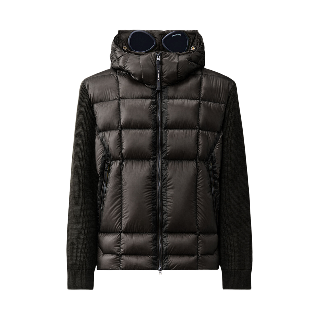 C.P. 컴퍼니 엑스트라파인 메리노 울 믹스드 고글 스웨터 블랙 - 26FW(C.P. Company Extrafine Merino Wool Mixed Goggle Sweater Black - 26FW) - 1