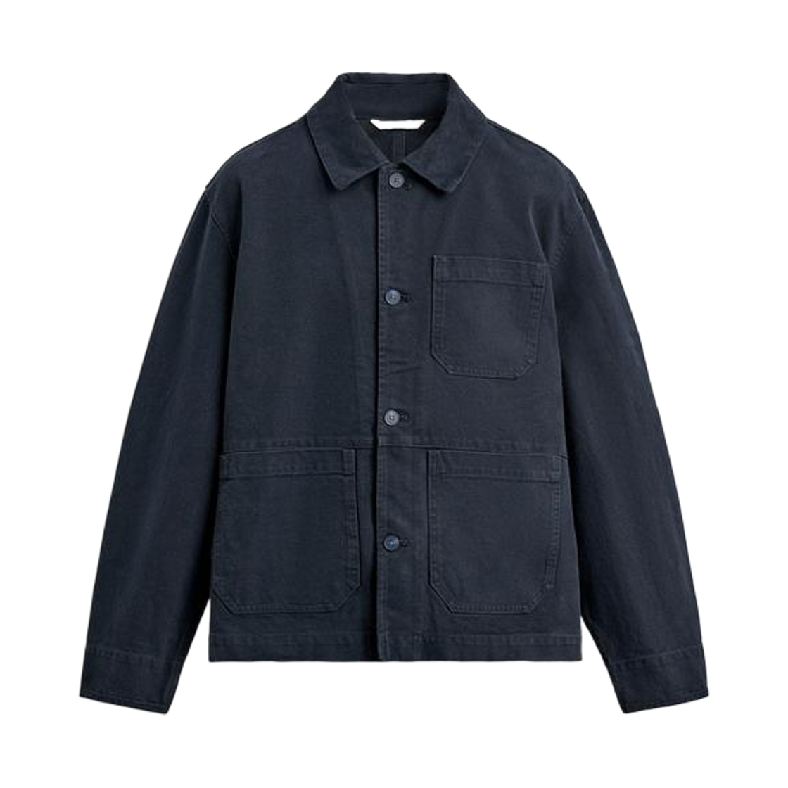 4302/332/422 Zara Relaxed Fit Washed Canvas Overshirt Dark Navy