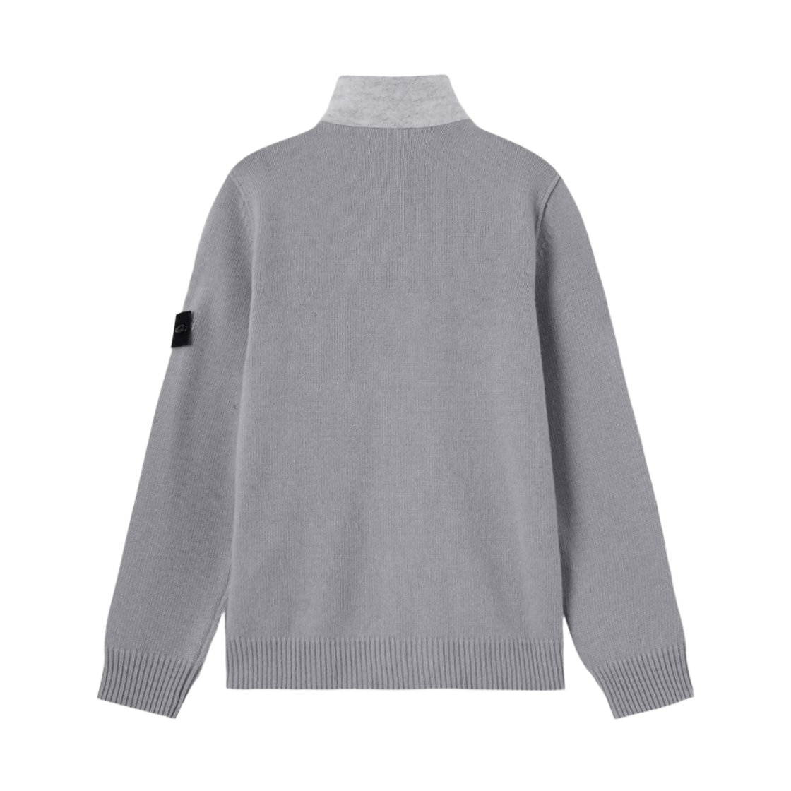 스톤 아일랜드 5100047 레귤러 핏 버튼 플래킷 집업 점퍼 그레이 멜란지 - 26FW(Stone Island 5100047 Regular Fit Zip Up Jumper with Button Placket Grey Melange - 26FW) - 2