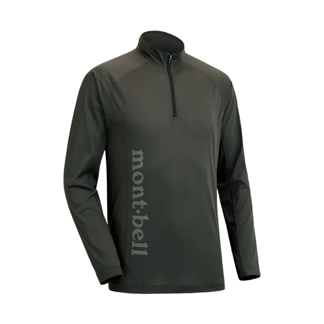 1114454 Montbell Cool Light Long Sleeve Zip Shirt Gunmetal