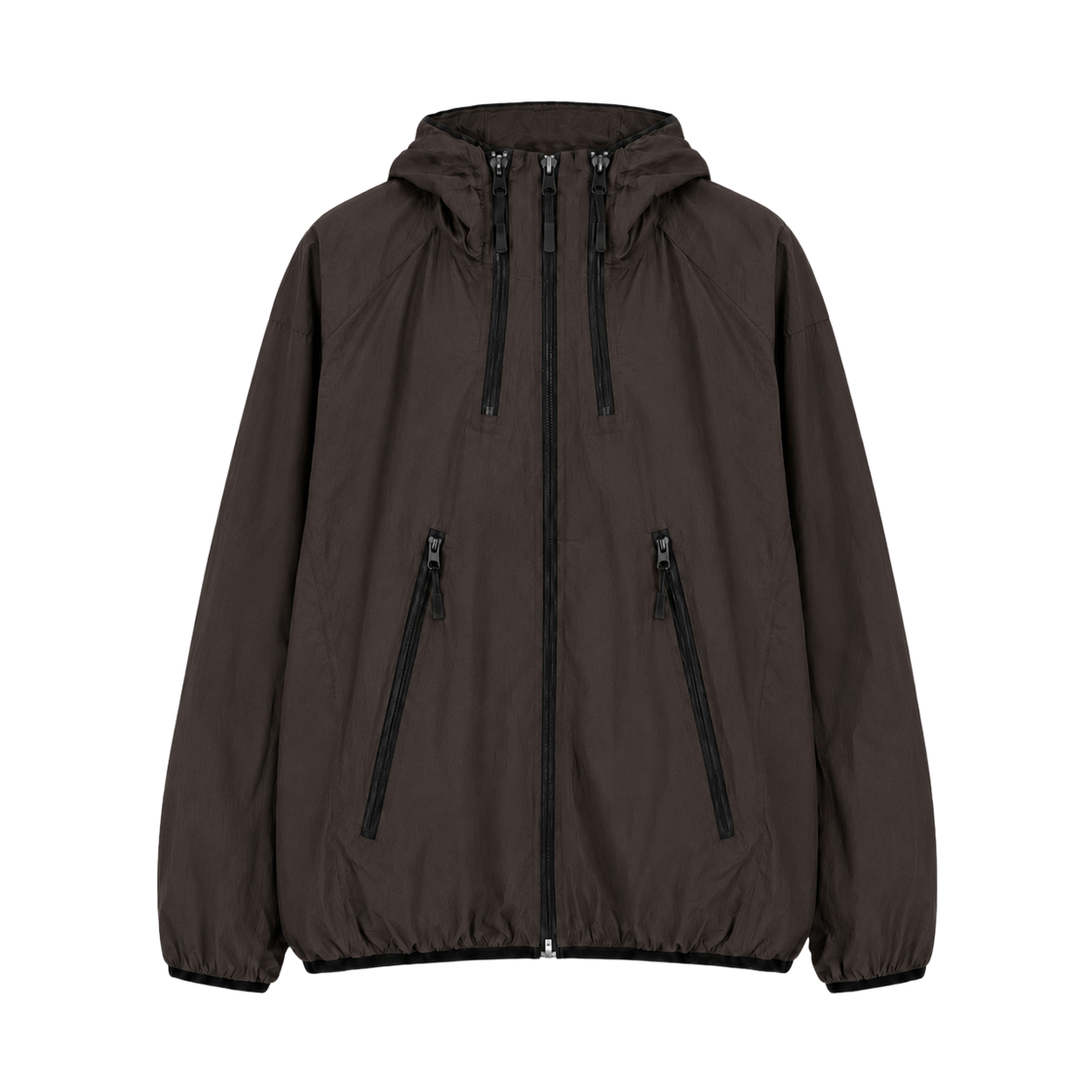 GC밤토리에어후드바람막이-브라운 GCLIP Ripstop Hooded Windbreaker Jacket Brown