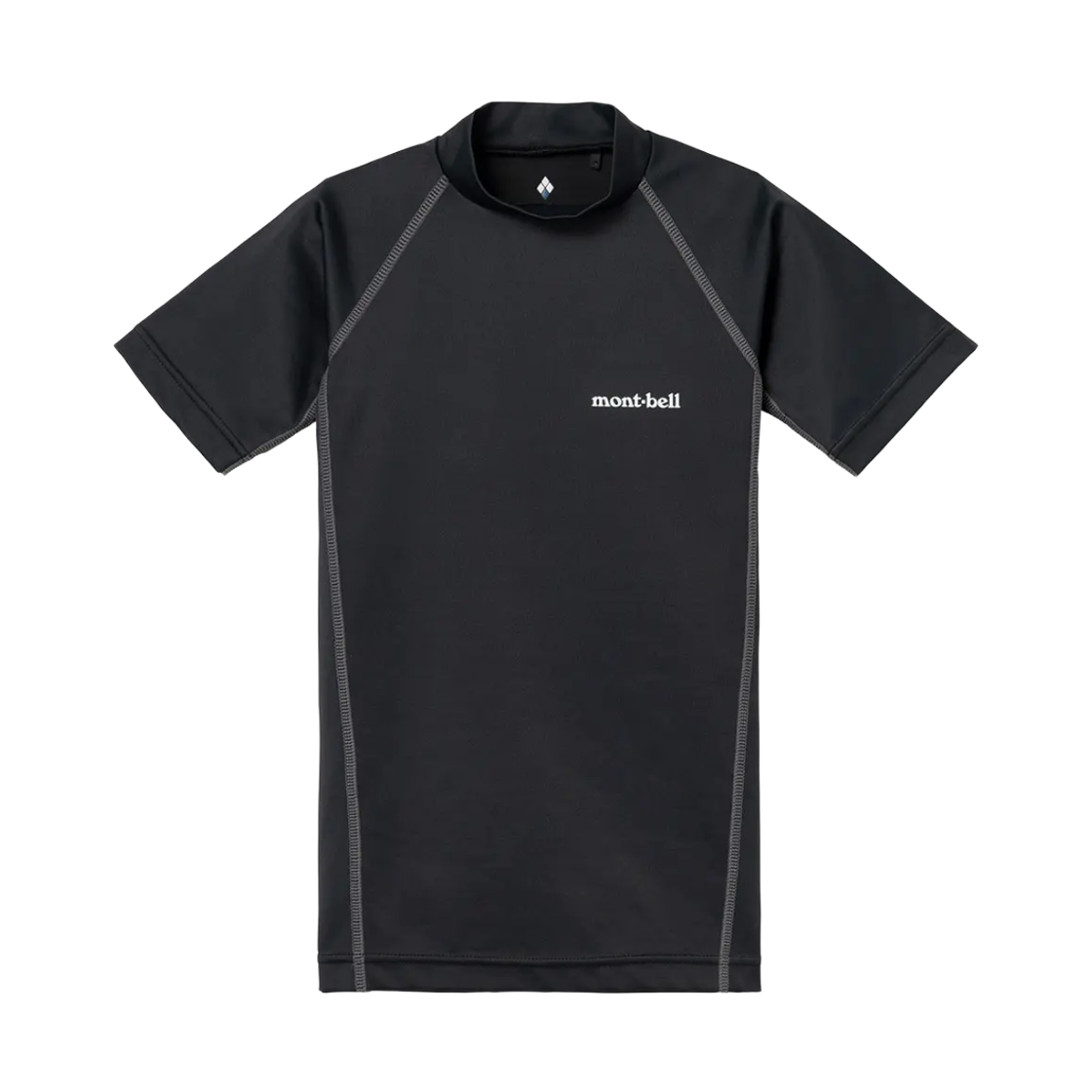 1127442 (Kids) Montbell Aqua Body Short Sleeve Shirt Black