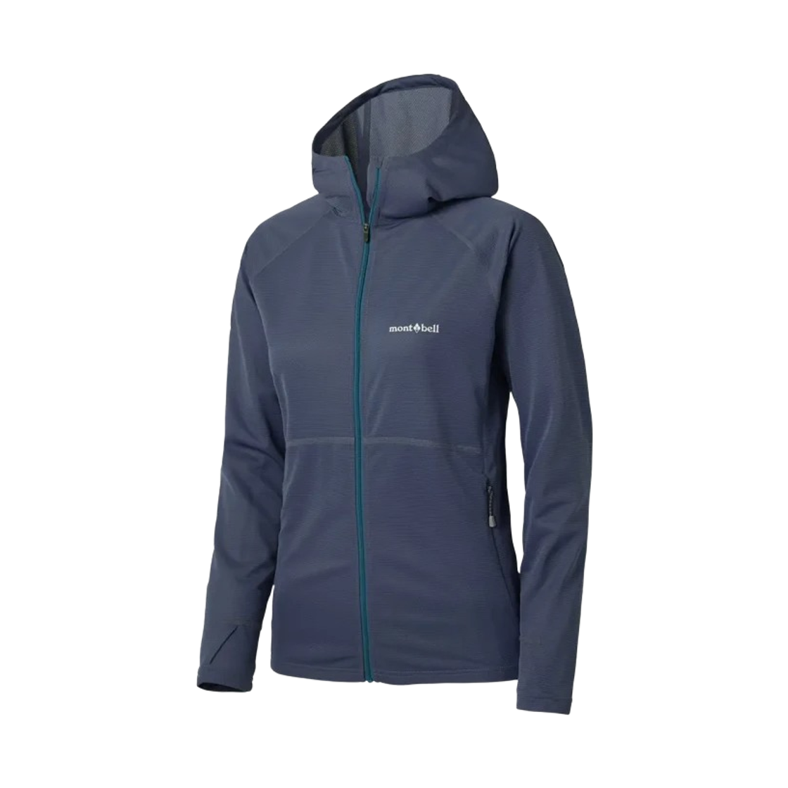 1114637 (W) Montbell Cool Full-Zip Hoodie Dark Gray