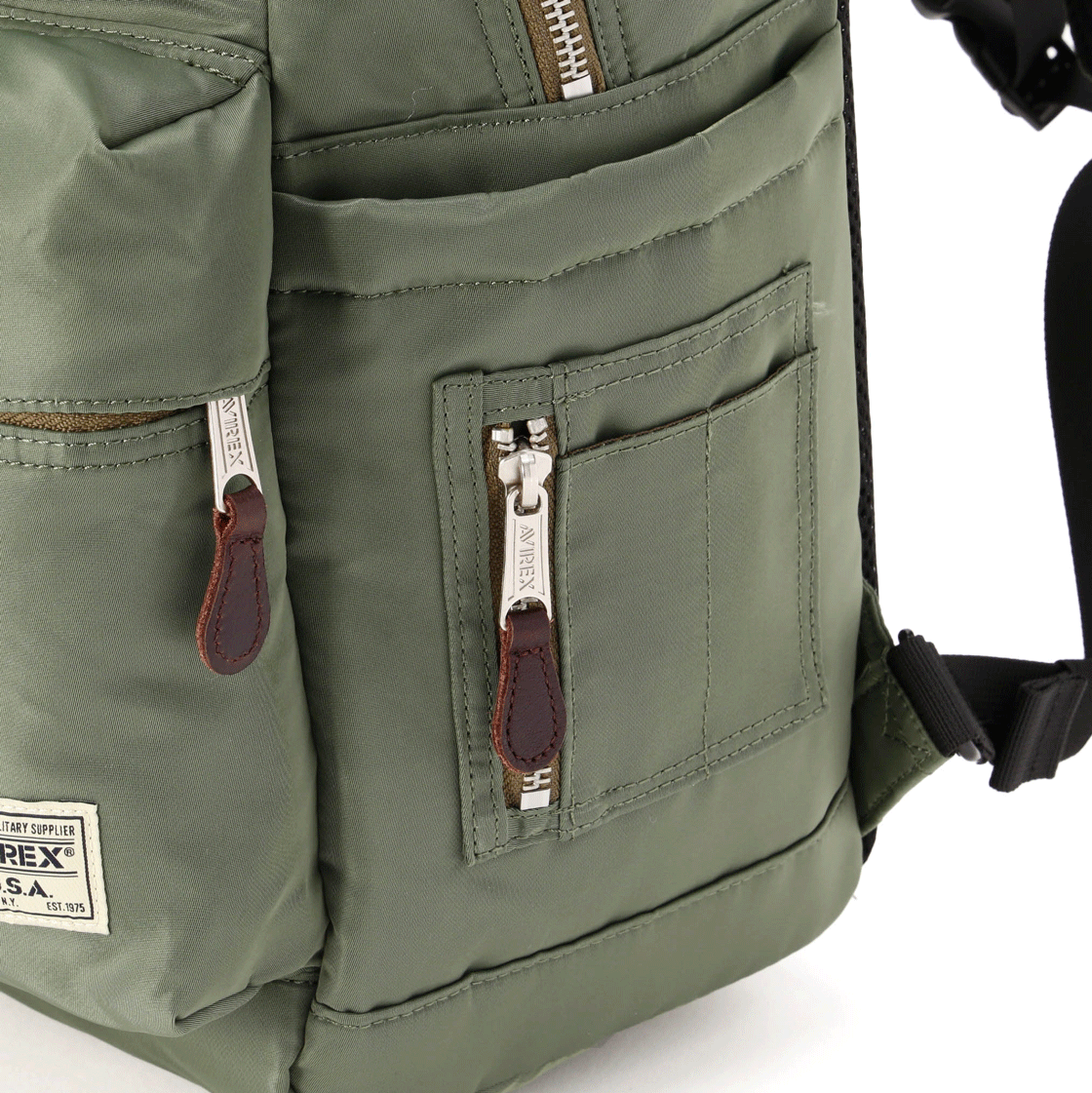 아비렉스 플라이트 나일론 백팩 세이지(Avirex Flight Nylon Backpack Sage) - 4