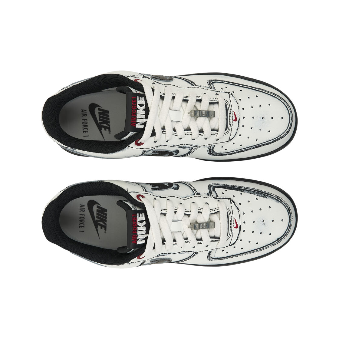 나이키 에어 포스 1 로우 서밋 화이트 메탈릭 실버(Nike Air Force 1 Low Summit White Metallic Silver) - 5