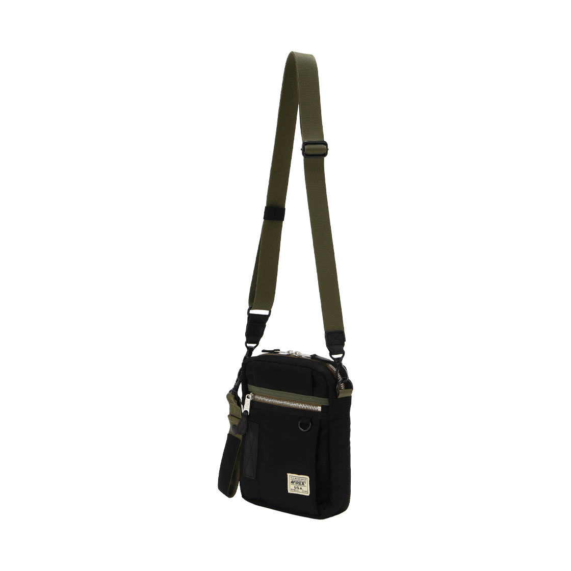[예약배송] 아비렉스 플라이트 나일론 버티컬 숄더 백 블랙([예약배송] Avirex Flight Nylon Vertical Shoulder Bag Black) - 2