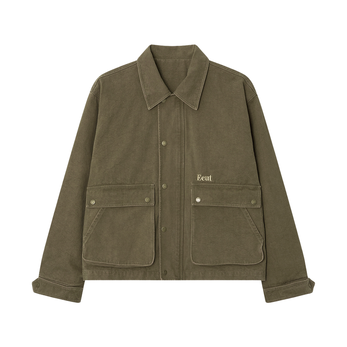 EEA3JK01KH EEUT Vintage Washed Work Jacket Khaki