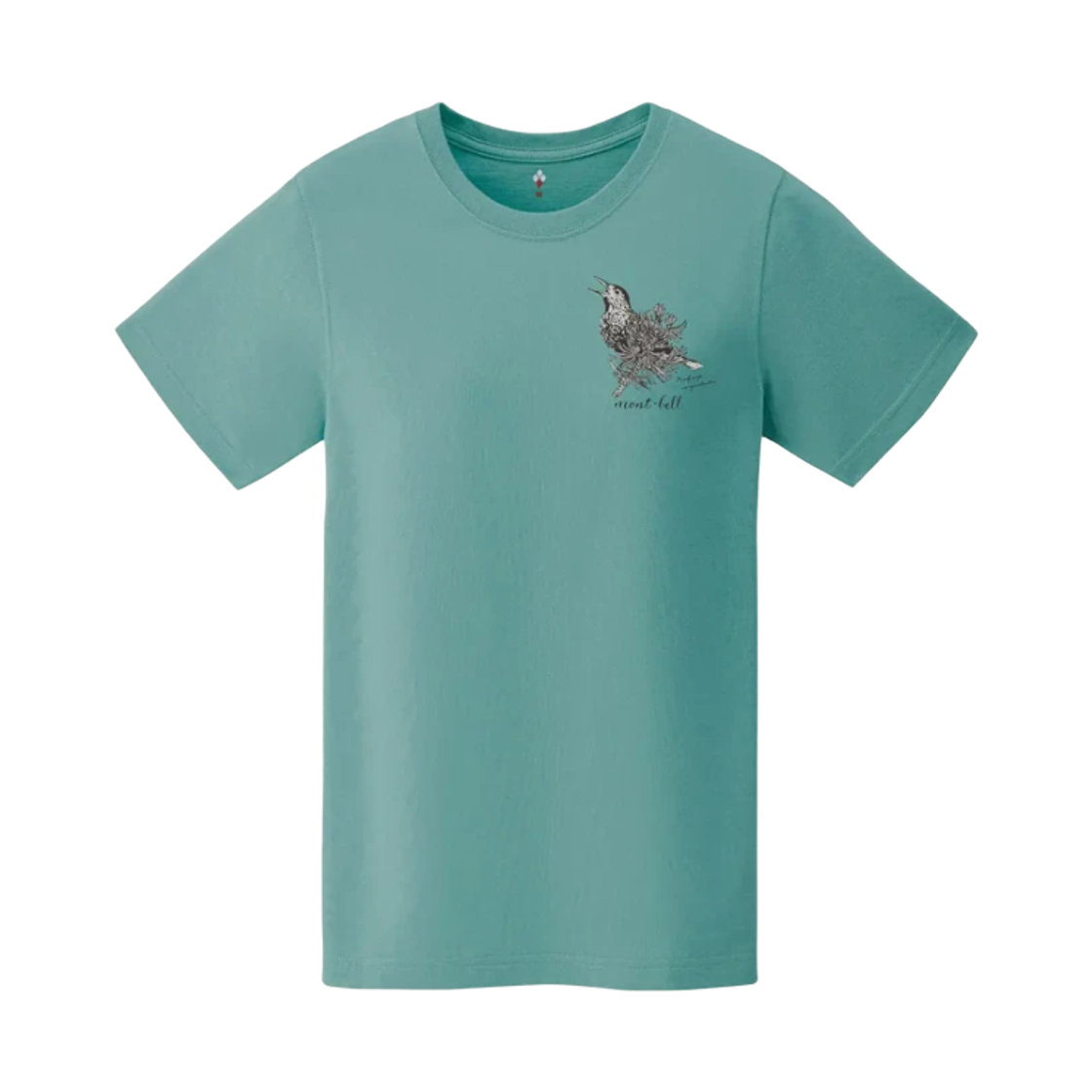 2104827 (W) Montbell Pear Skin Cotton Spotted Nutcracker T-Shirt Light Blue
