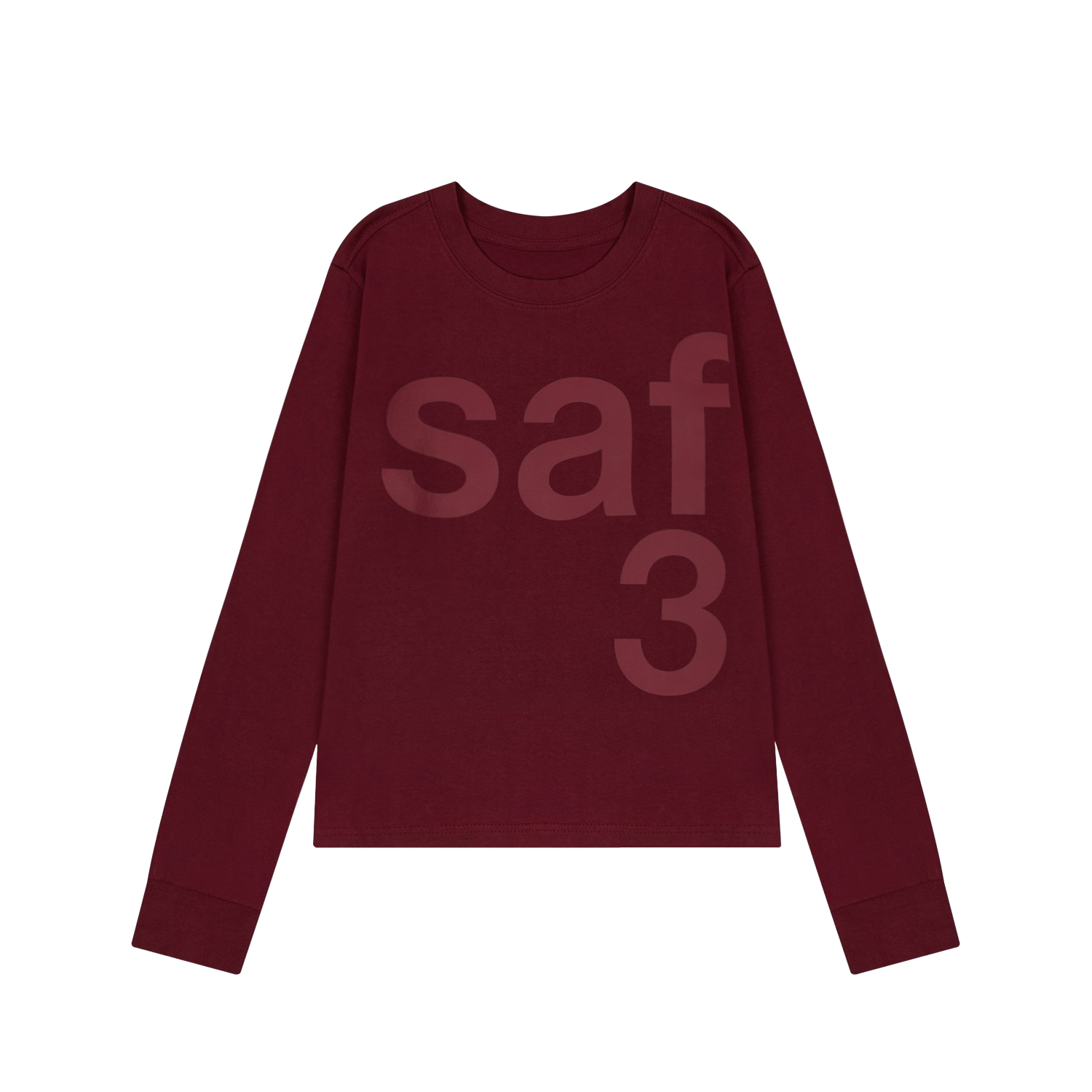 SCCFW00WLS004BUR [KREAM 단독] Safarispot 1/2 Basic Safari Long Sleeve Burgundy