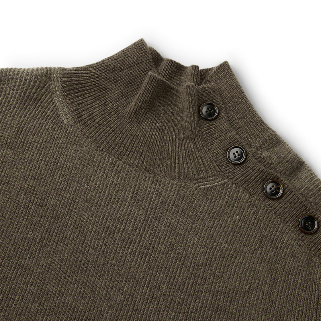 엠엠아이씨 오블리크 터틀넥 브라운(MMIC Oblique Turtleneck Brown) - 2