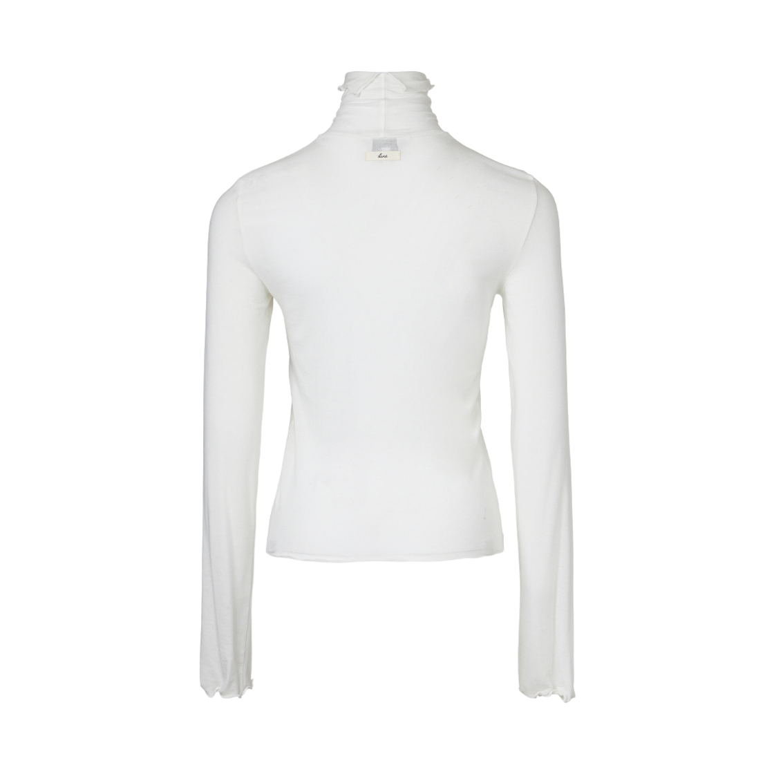 쿠메 울 텐셀 터틀넥 티셔츠 아이보리(KUME Layering Turtleneck Top Ivory) - 3