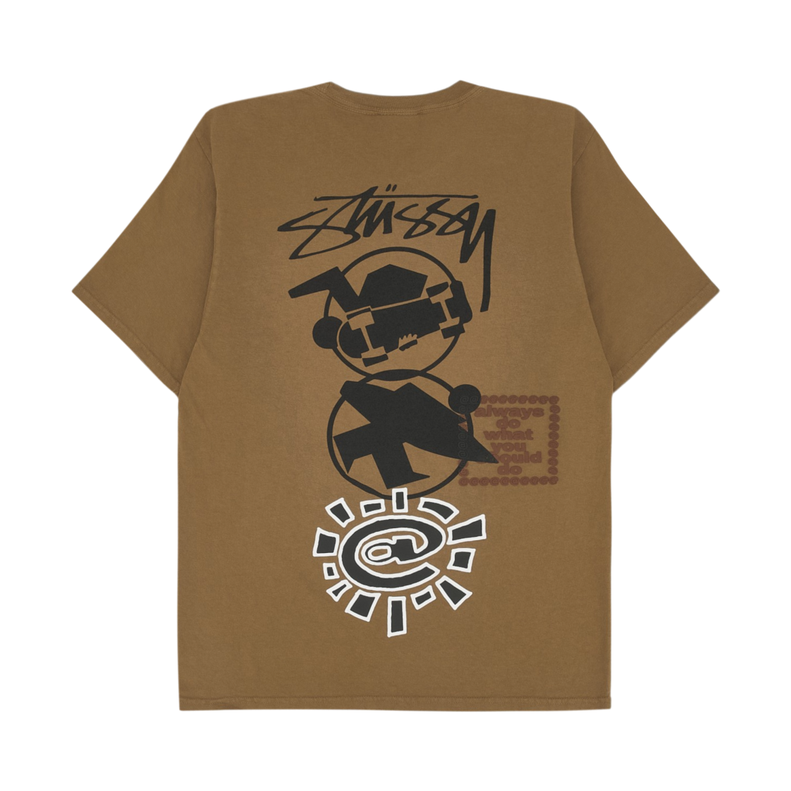 3904049 Stussy x Always Do What You Should Do Stack T-Shirt Caramel