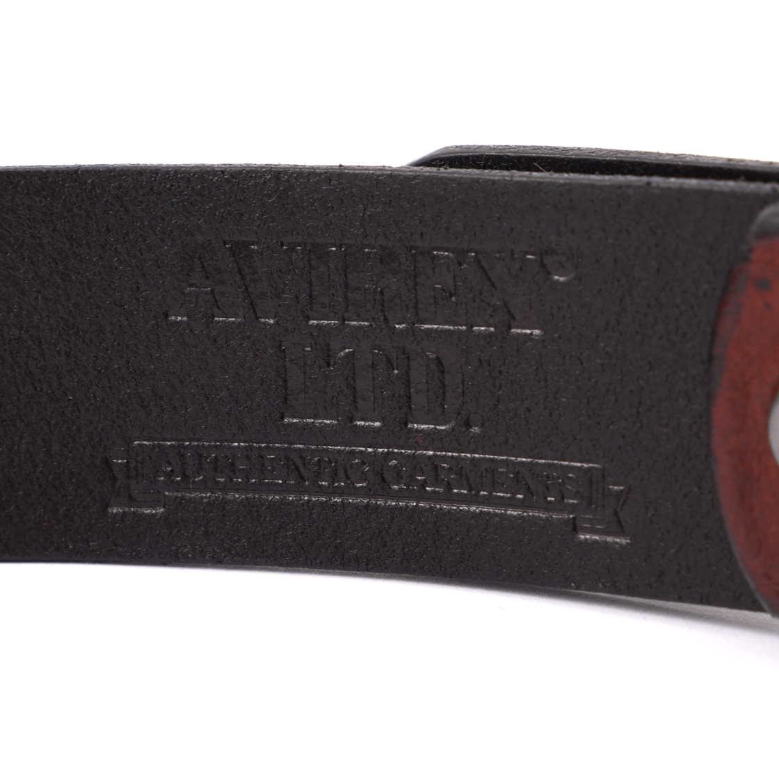 [예약배송] 아비렉스 카우 레더 벨트 싱글 핀 다크브라운([예약배송] Avirex Cow Leather Belt Single Pin Dark Brown) - 4