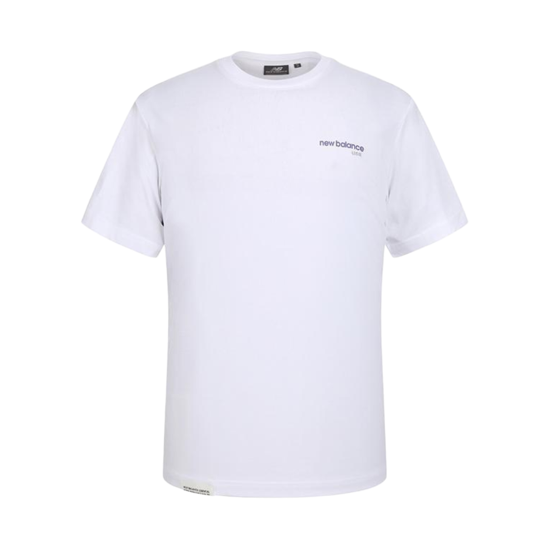 NBNED21023-10 New Balance Essential Big Logo T-Shirt White