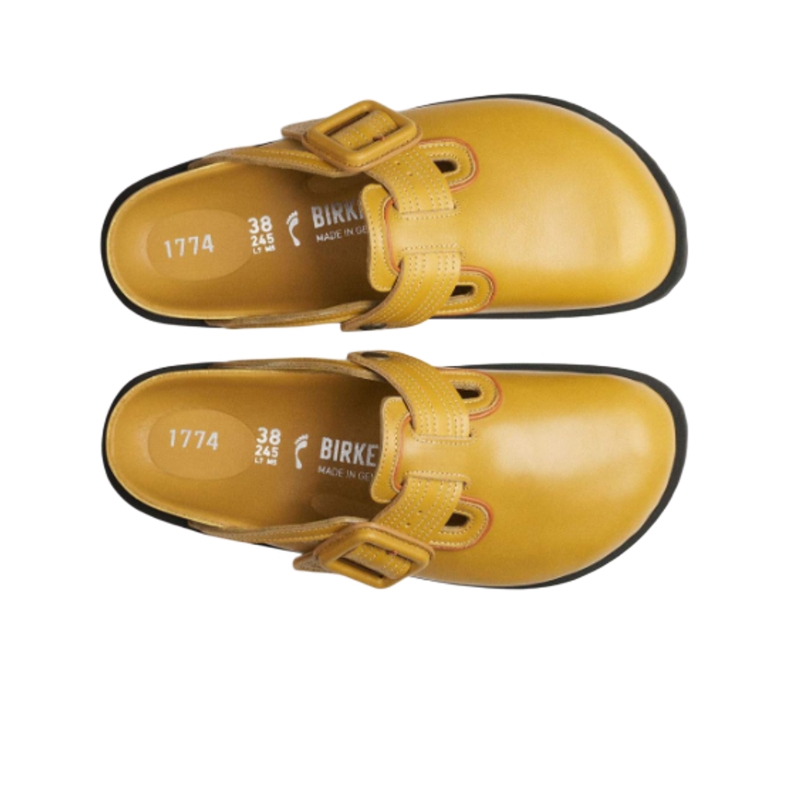 버켄스탁 1774 보스턴 레더 머스터드 브라운 - 내로우(Birkenstock 1774 Boston Leather Mustard Brown - Narrow) - 2