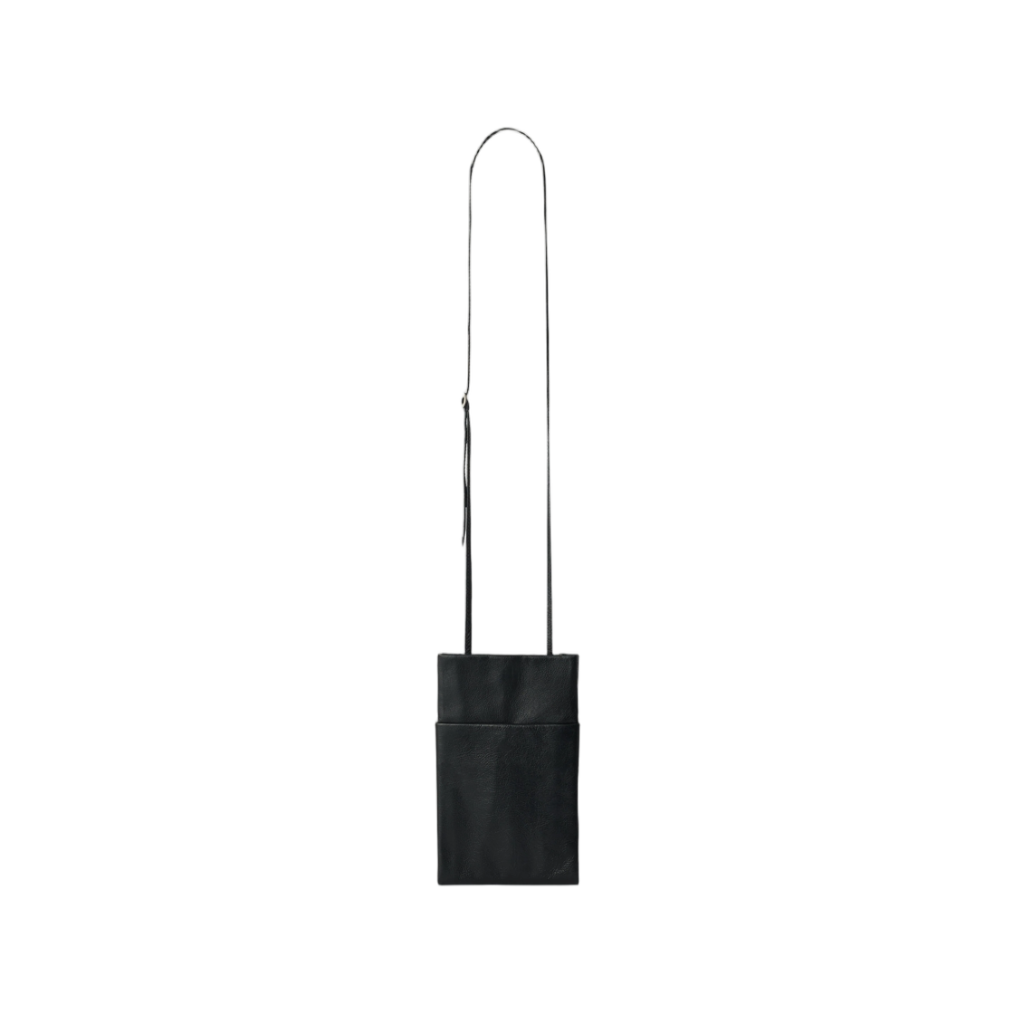 SL0137-LL0226-999 Lemaire Book Pouch in Grained Leather Black