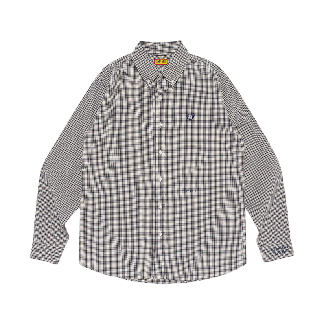 HM32SH011 Human Made Check BD Shirt Navy