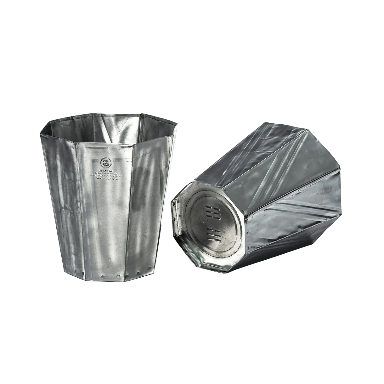 푸에브코 리사이클 스틸 트래시 캔 옥타곤 - 26FW(Puebco Recycle Steel Trash Can Octagon - 26FW) - 2