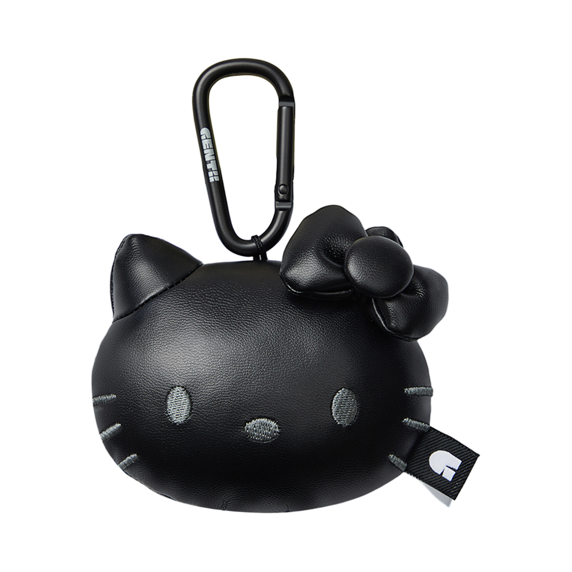 젠티 x 헬로 키티 카라비너 소프트 키링 크롬 02 블랙(Gentii x Hello Kitty Carabiner Soft Keyring Chrome 02 Black) - 1