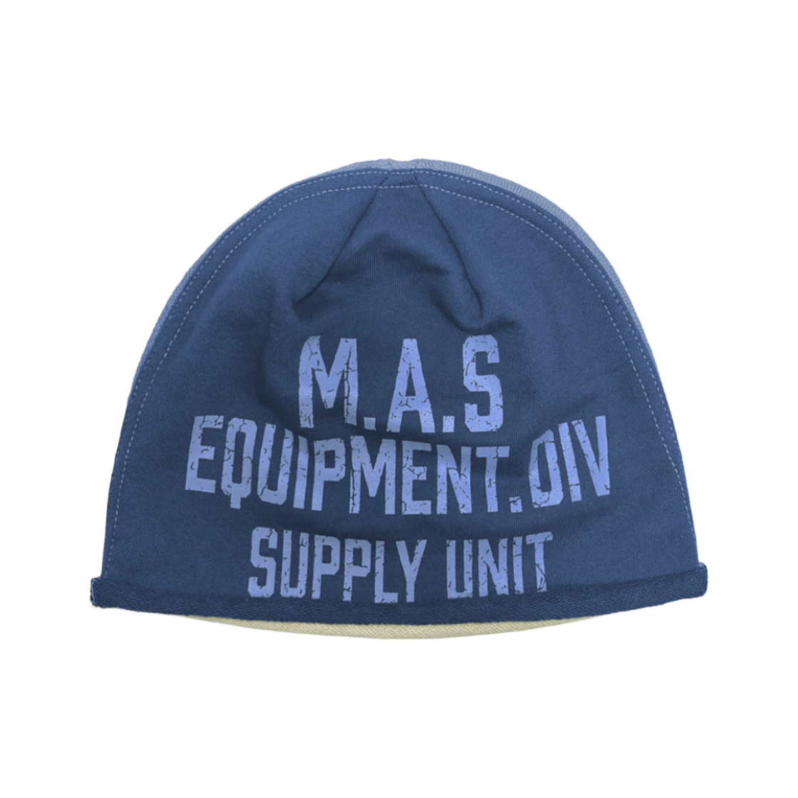 MSCPNB08BL MASCOMPANY Color Block Sweat Beanie Blue