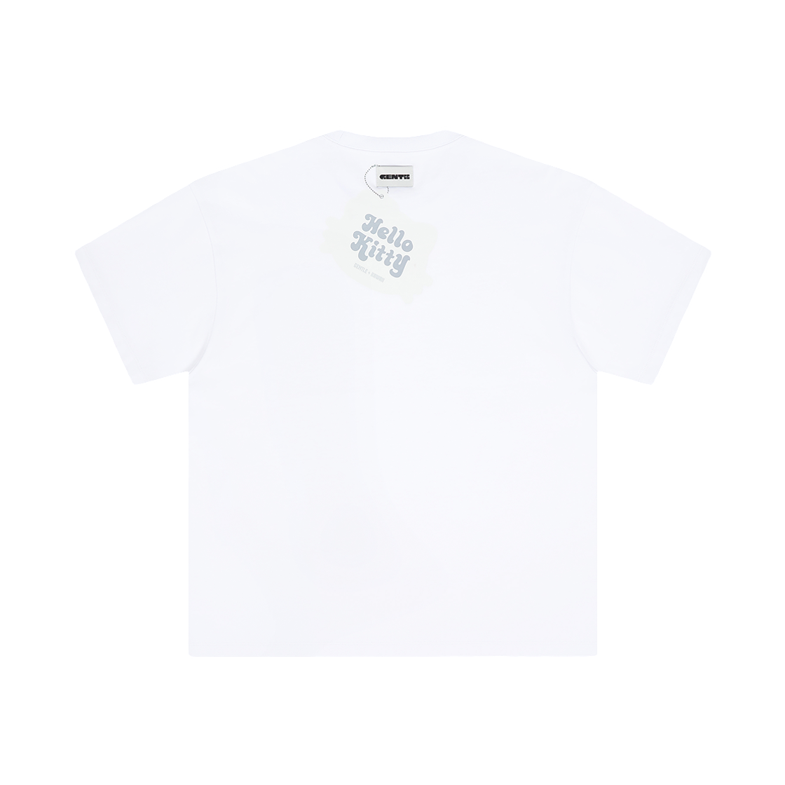 젠티 x 헬로 키티 티셔츠 하프톤 04 화이트(Gentii x Hello Kitty T-Shirt Halftone 04 White) - 2
