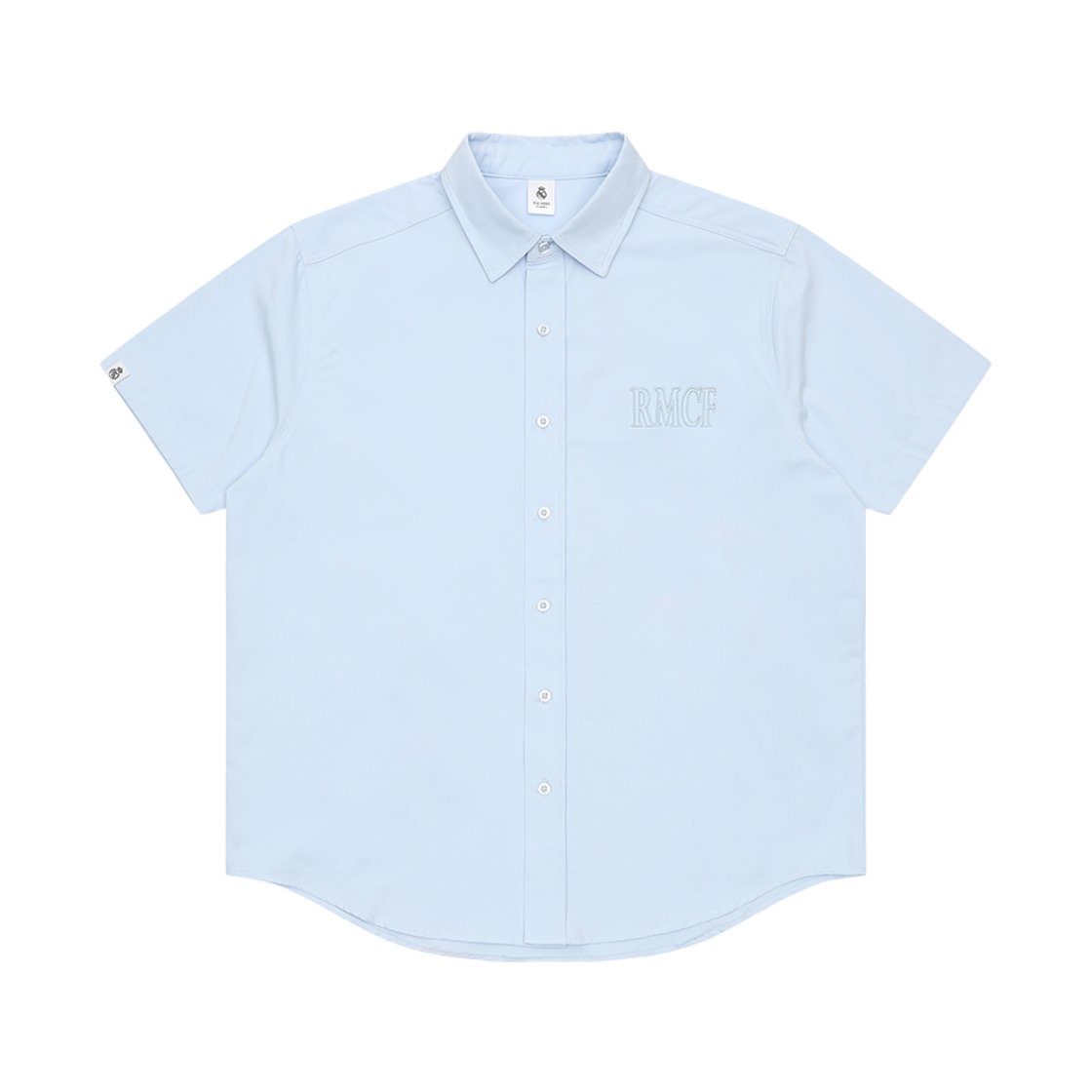 GRMFSH02 Real Madrid CF RMCF Short Sleeve Shirt Sky Blue