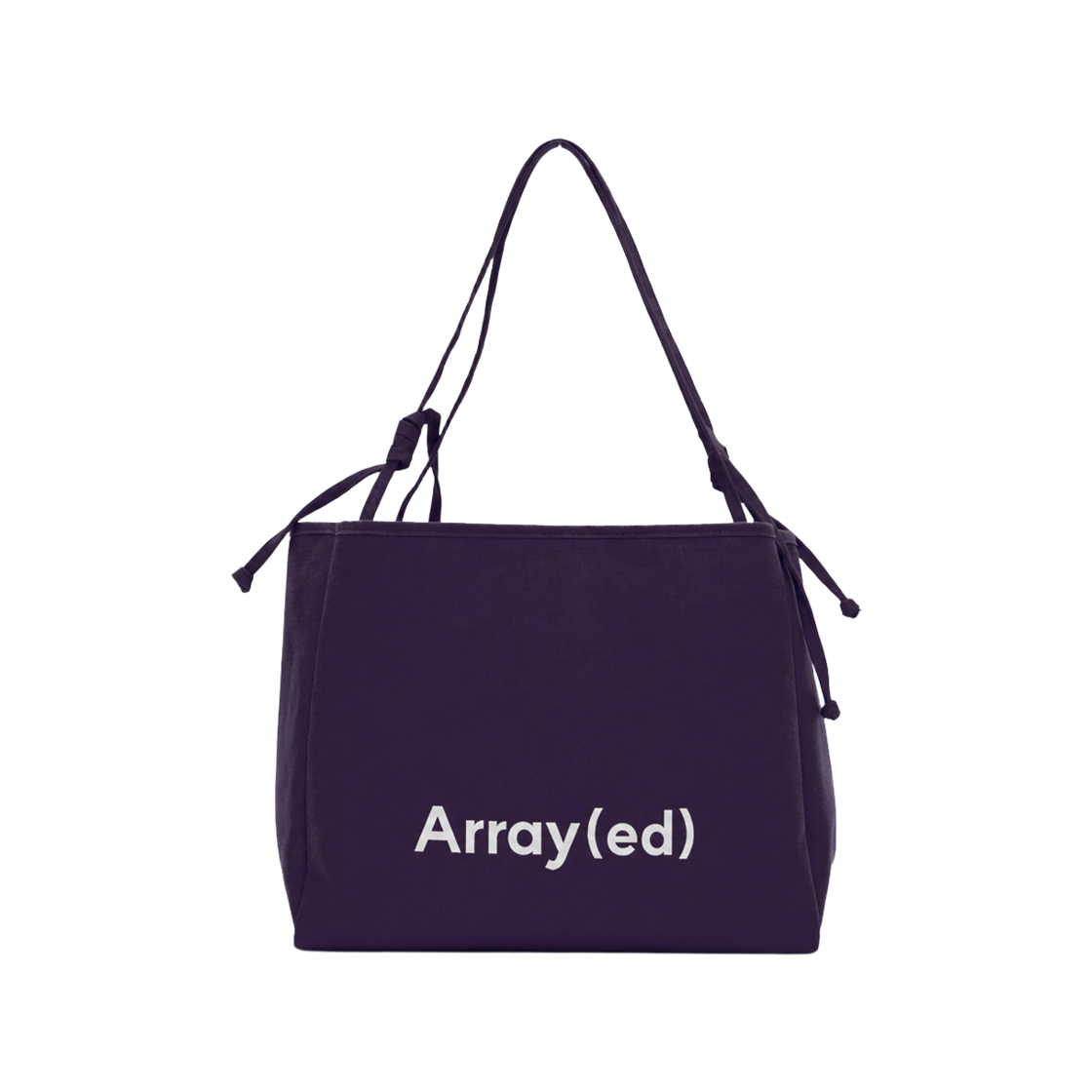 어레이드 에센셜 캔버스 쇼퍼백 바이올렛(Arrayed Essential Canvas Shopper Bag Violet)