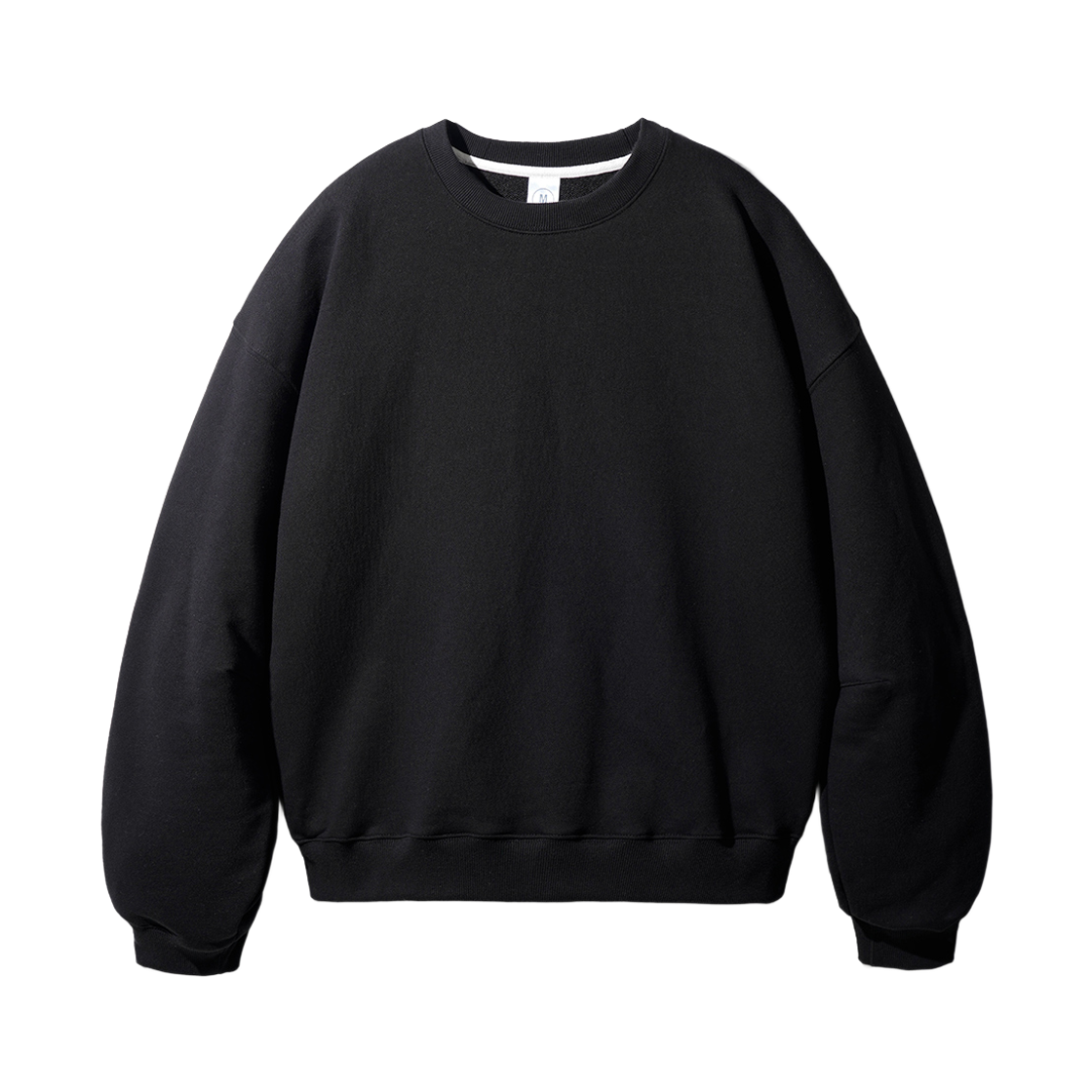 SOMT2528_black_291 JEMUT Your Overfit Crop Sweatshirts Black SOMT2528
