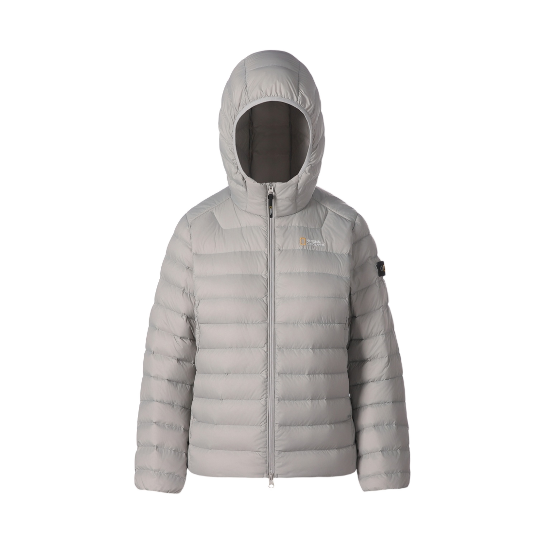 N264WDW910 (W) National Geographic Lightpack Lightweight Hooded Duck Down Jumper Light Grey