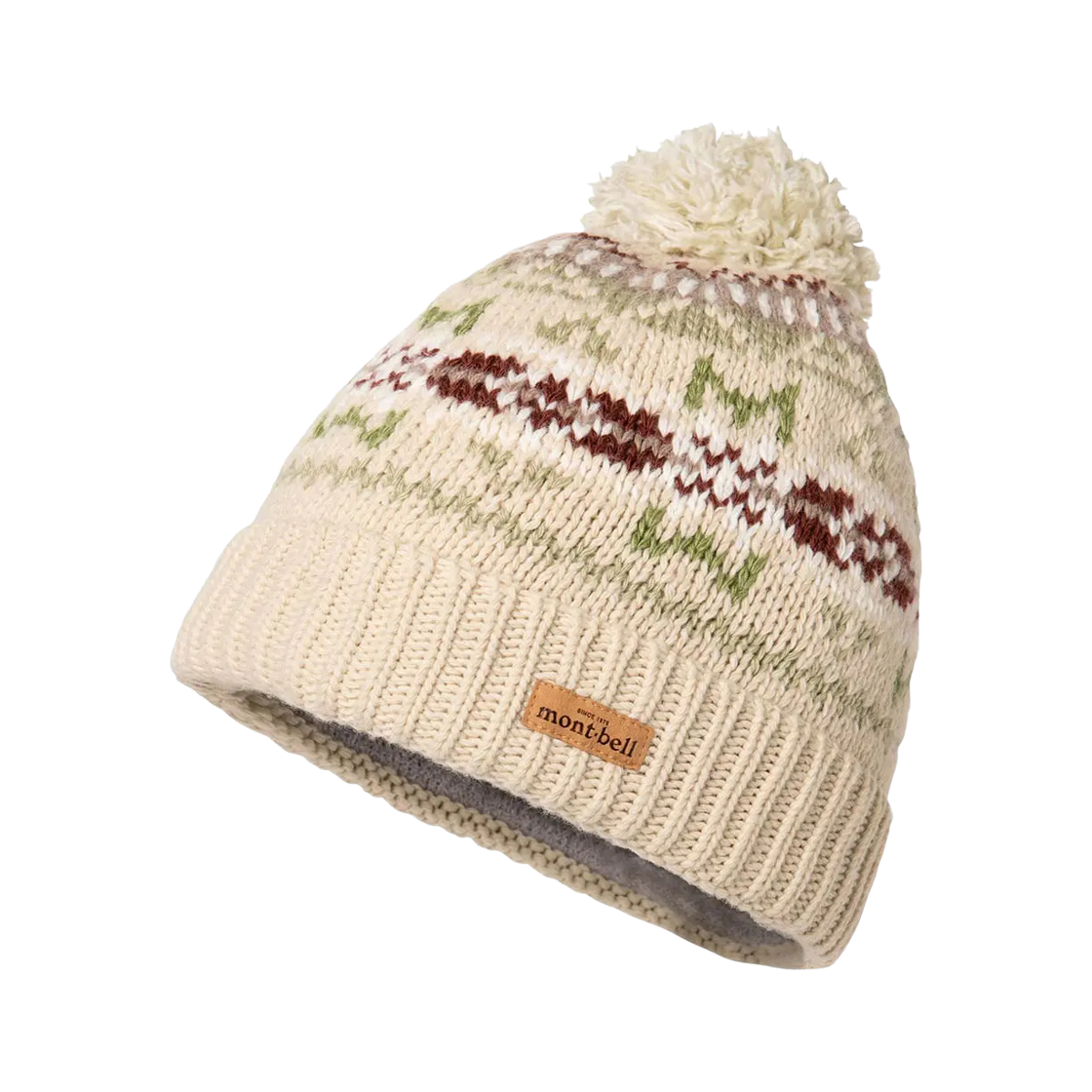1118584 Montbell Jacquard Knit Cap #1 Ivory
