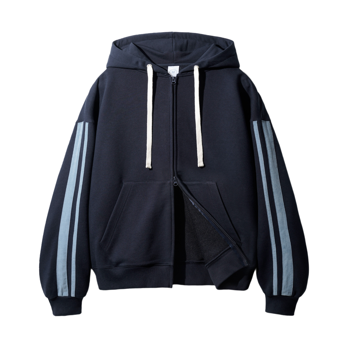 OYHD2546_navy_29 JEMUT Side Track Hood Zip Up Navy OYHD2546