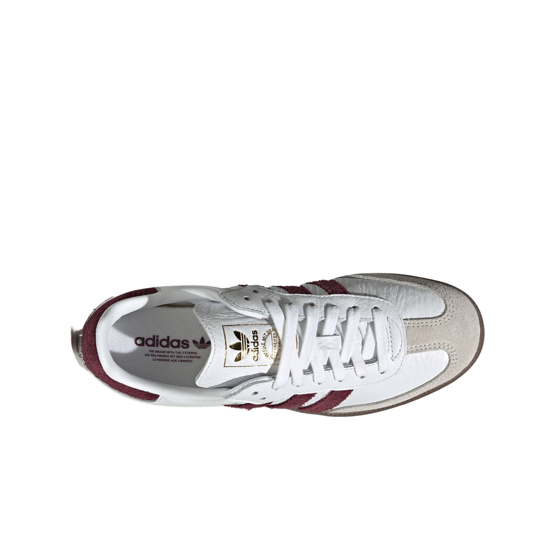 (W) 아디다스 삼바 OG 클라우드 화이트 마룬((W) Adidas Samba OG Cloud White Maroon) - 2