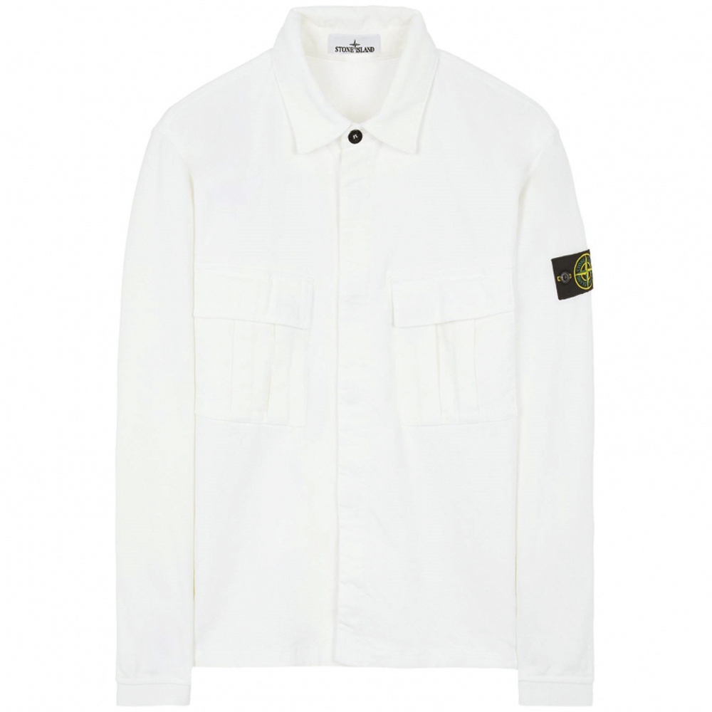 [25% 쿠폰] 스톤 아일랜드 14주년 와펜 패치 포켓 셔츠자켓([25% 쿠폰] Stone Island 14th Anniversary Logo Patch Pocket Shirt Jacket) - 2