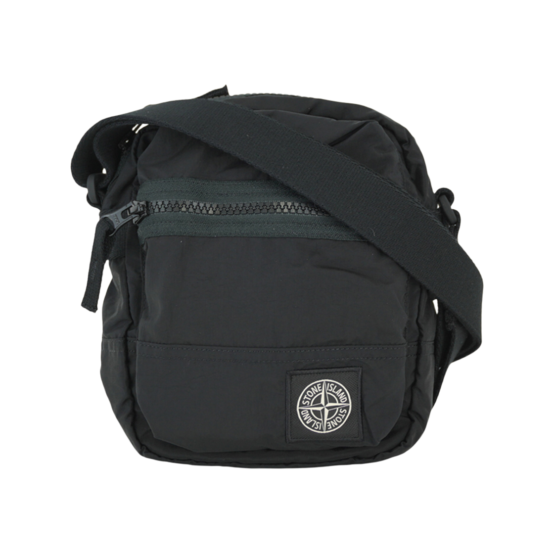 L1S15 9200015 S0251 V0029 [25% 쿠폰] Stone Island 9200015 Coated Nylon Metal In Econyl Crossbody Bag Black - 26SS