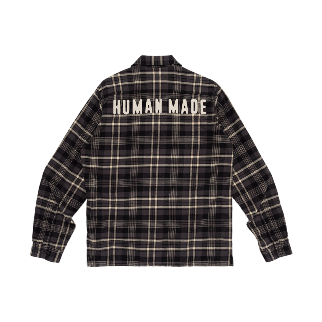 HM32SH007 Human Made Flannel Check Shirt Black