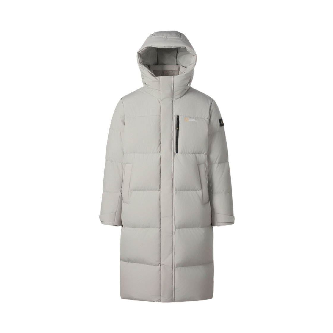N264UDW960 National Geographic Cayman Pro Long Goose Down Jumper Light Grey