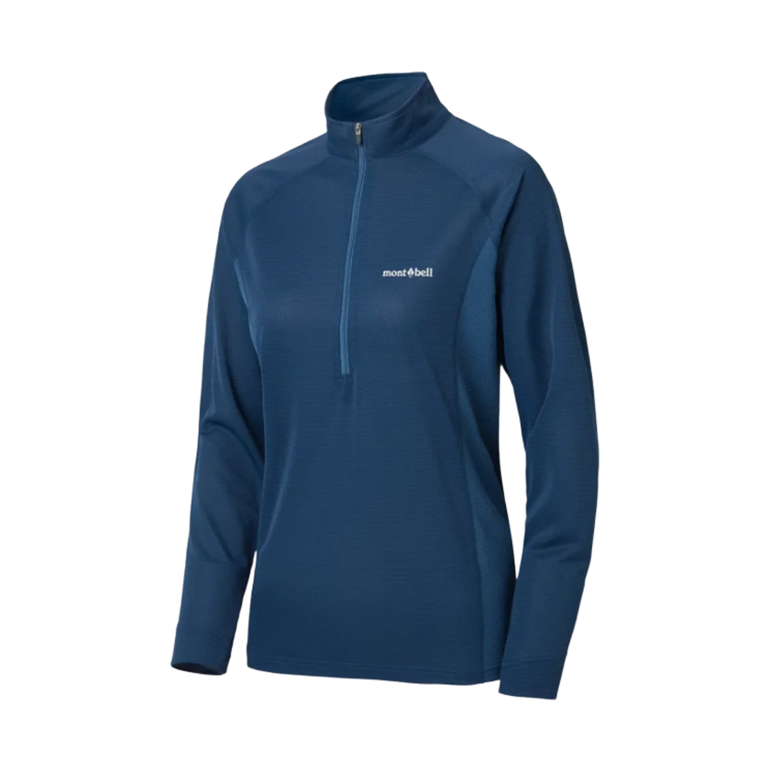 2304502 (W) Montbell Cool Long Sleeve Zip Shirt Navy