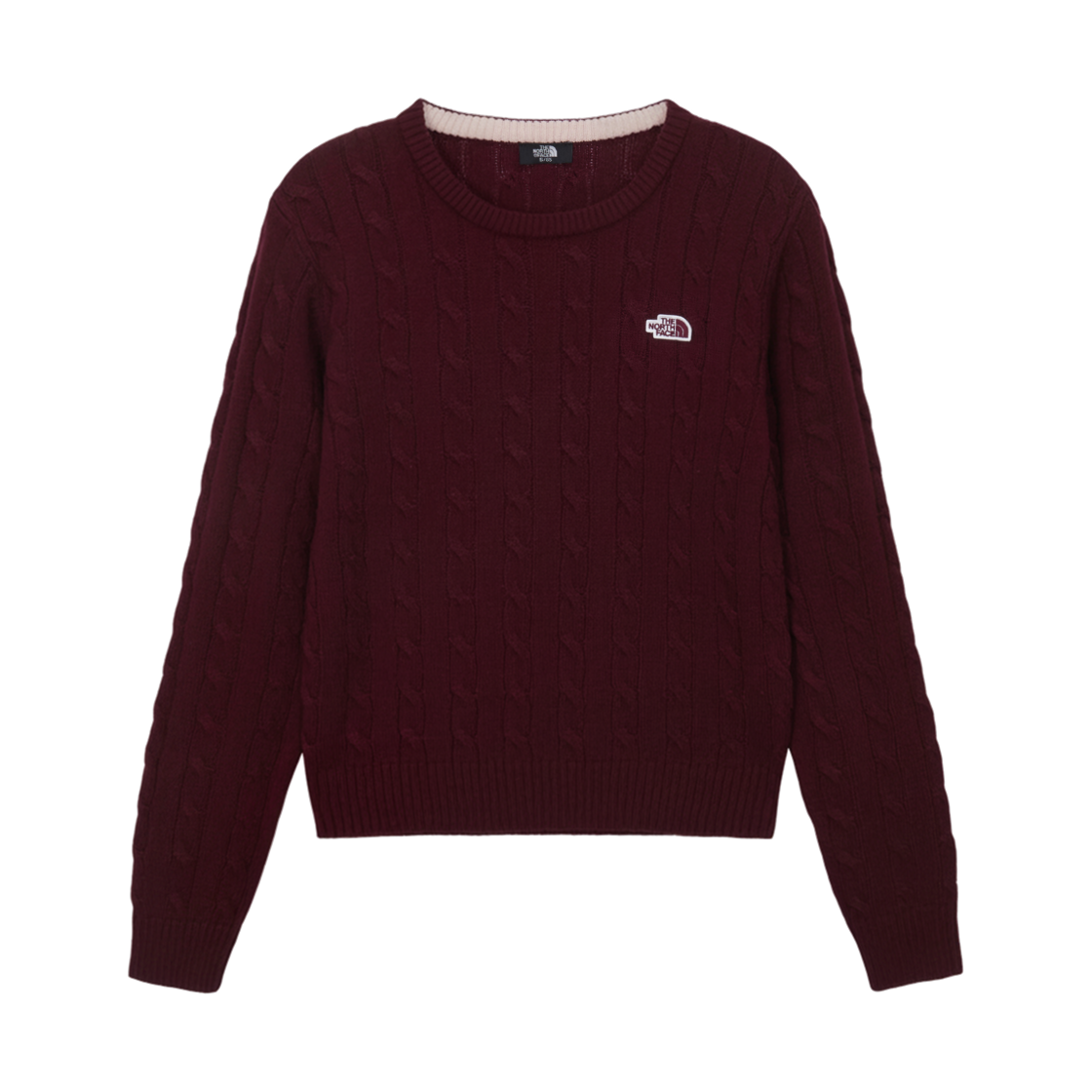NT7AS82C (W) The North Face Cable Sweater Wine - 26FW
