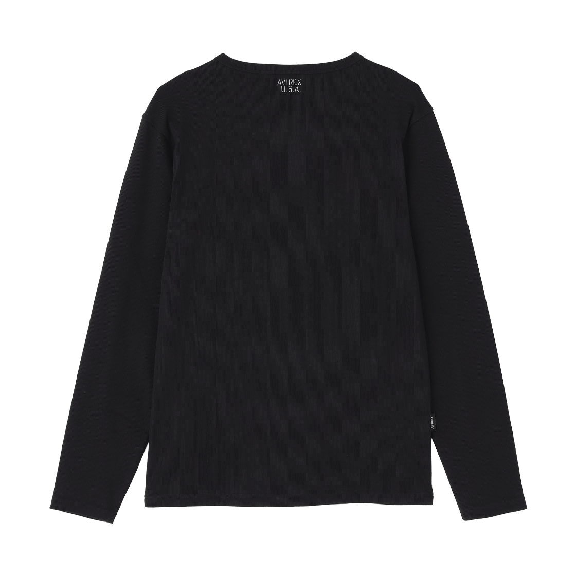 [예약배송] 아비렉스 데일리 웨어 롱 슬리브 크루넥 티셔츠 블랙([예약배송] Avirex Daily Wear Long Sleeve Crew Neck T-Shirt Black) - 2