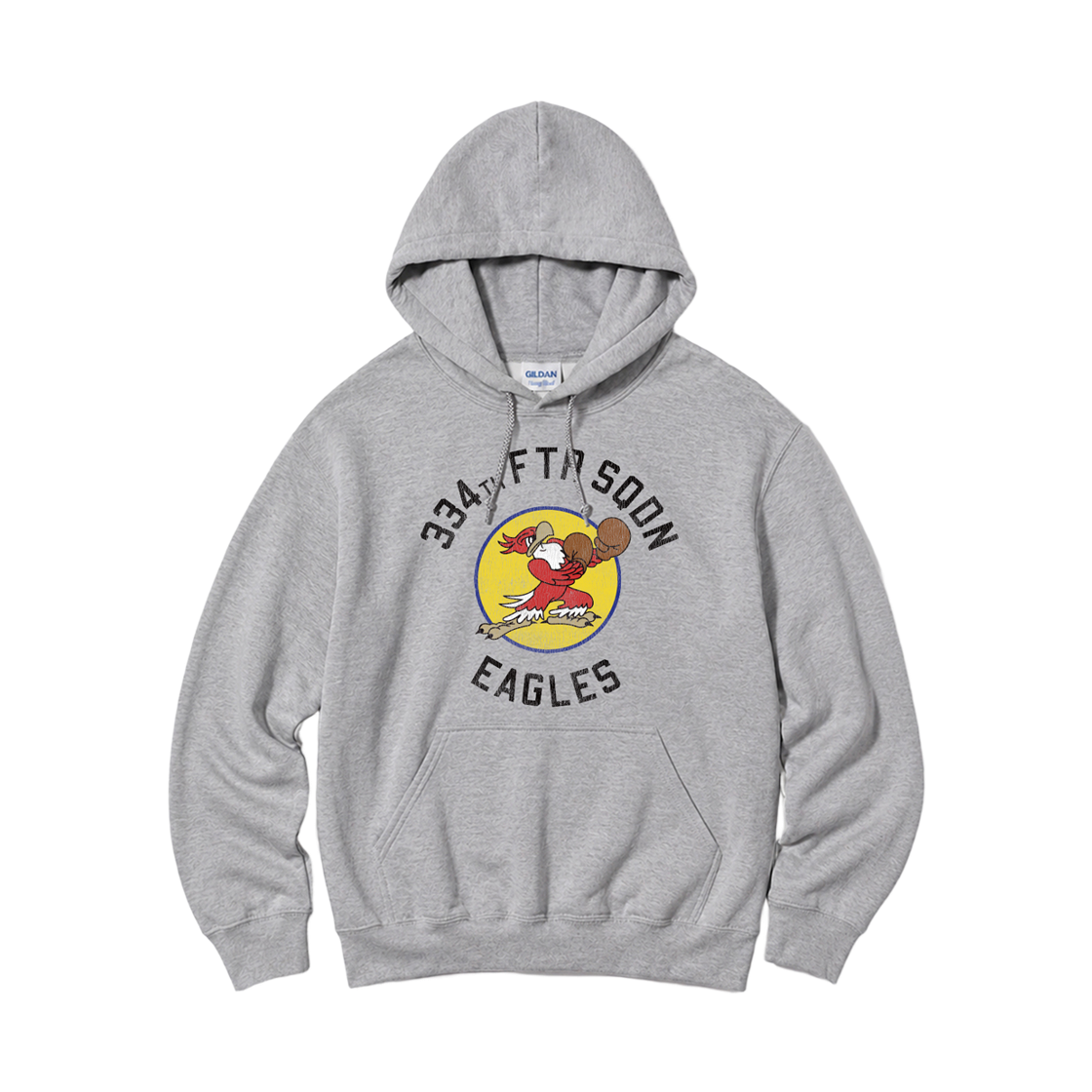 88500_copy Gildan x Vintage Collection EAGLES Hooded Sweatshirt Gray