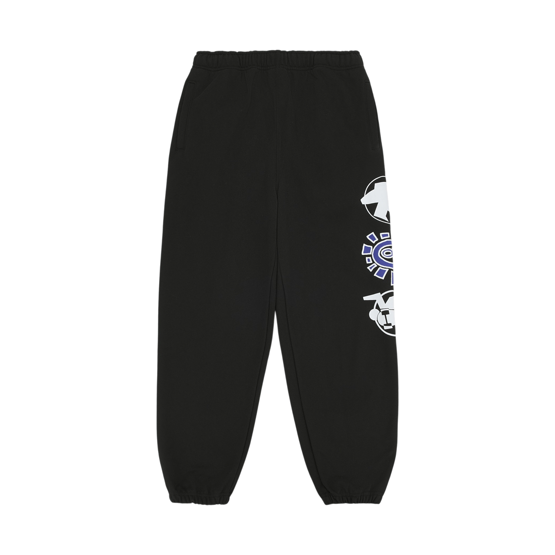 스투시 x 올웨이즈 두 왓 유 슈드 두 스택 스웨트팬츠 블랙(Stussy x Always Do What You Should Do Stack Sweatpants Black)