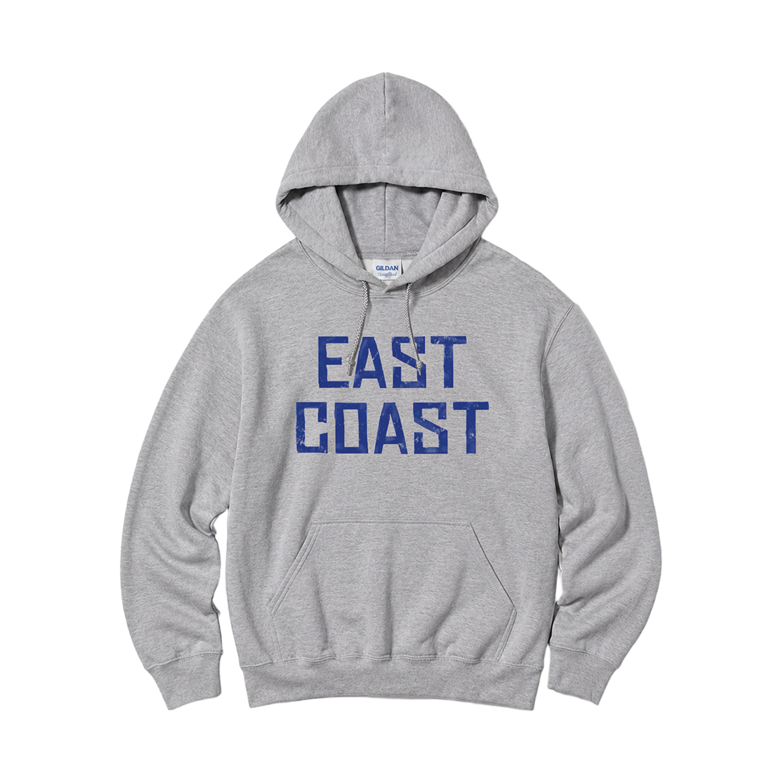 88500_copy Gildan x Vintage Collection EAST COAST Hooded Sweatshirt Gray
