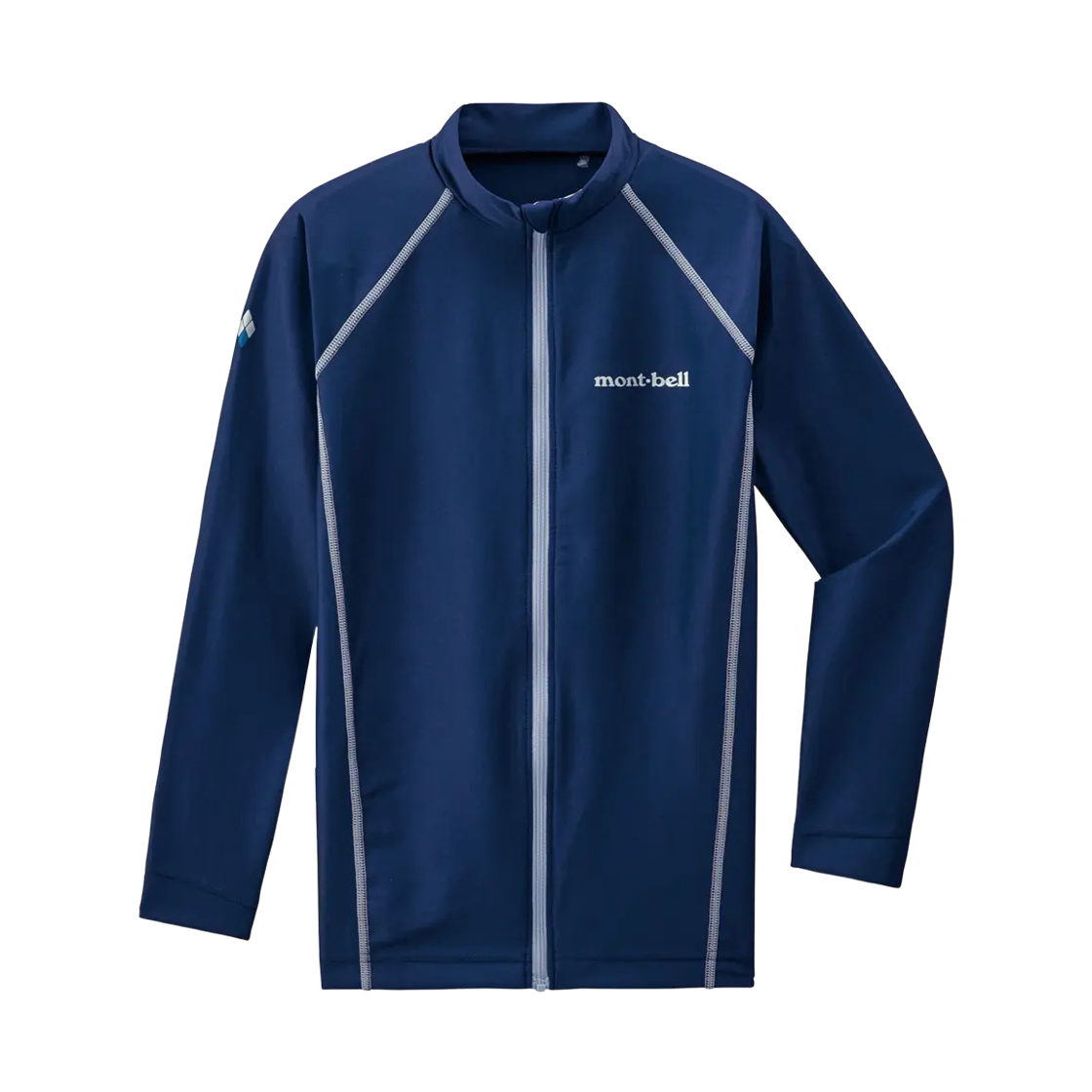 1127440 (Kids) Montbell Aqua Body Full Zip Shirt Indigo