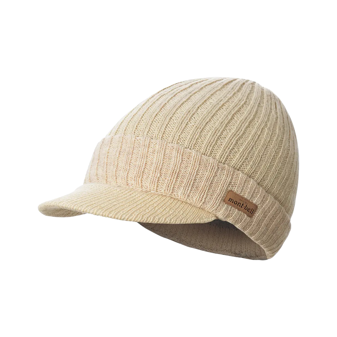 1118585 Montbell Rib Knit Bill Cap Oatmeal