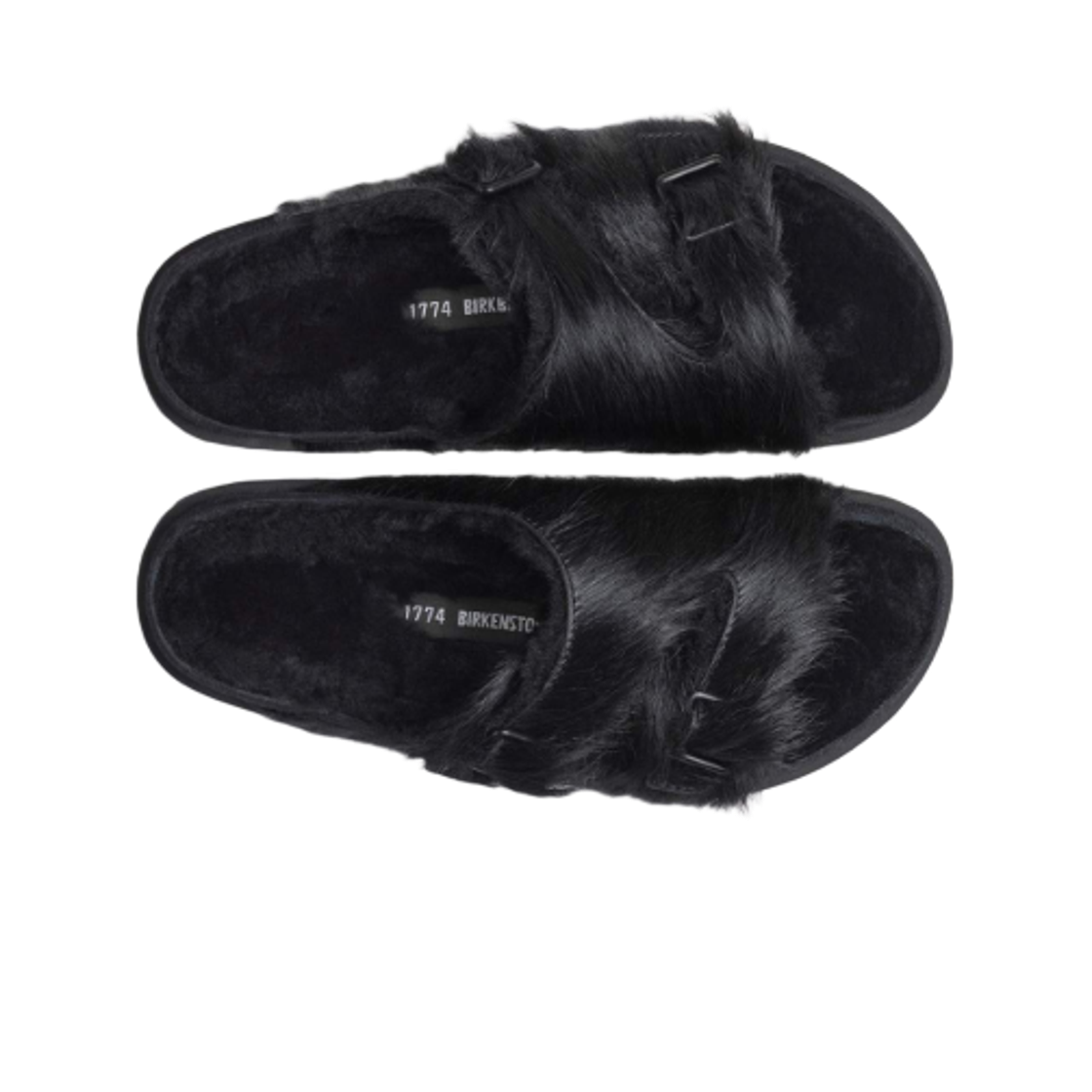 버켄스탁 1774 취리히 퍼 시어링 블랙 - 레귤러(Birkenstock 1774 Zurich Fur Shearling Black - Regular) - 2