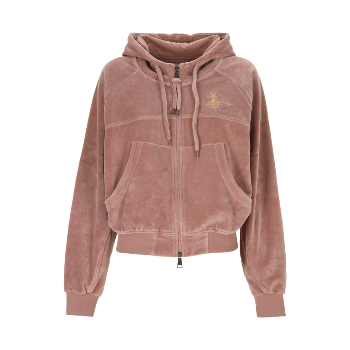 1I010012 J009V G406 [25% 쿠폰] (W) Vivienne Westwood Cropped Hood Zip Up Dusty Pink