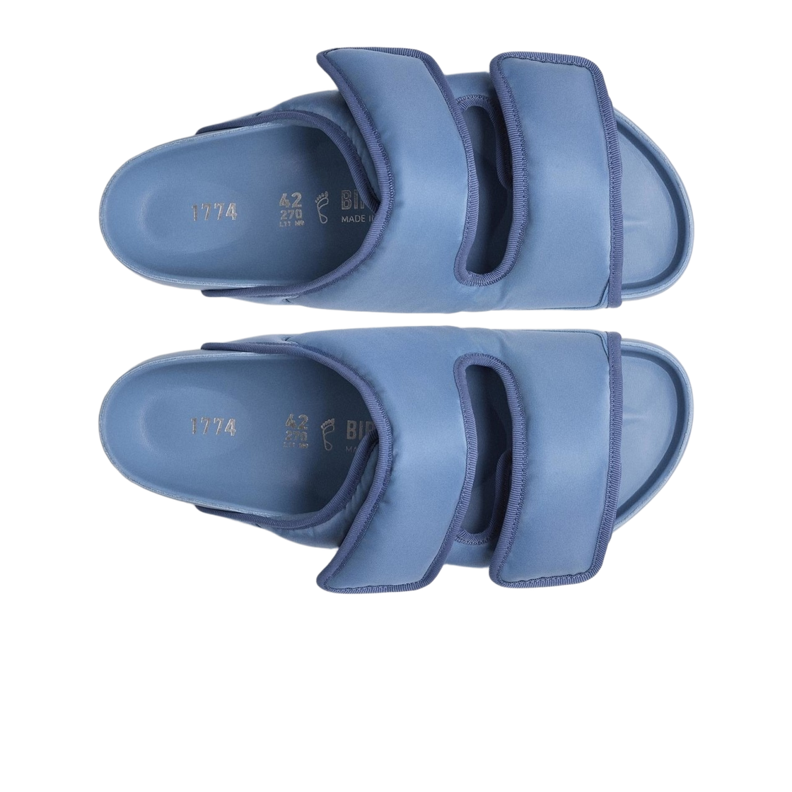 버켄스탁 1774 아리조나 코스니 나일론 페이디드 데님 - 레귤러(Birkenstock 1774 Arizona Cosny Nylon Faded Denim - Regular) - 2