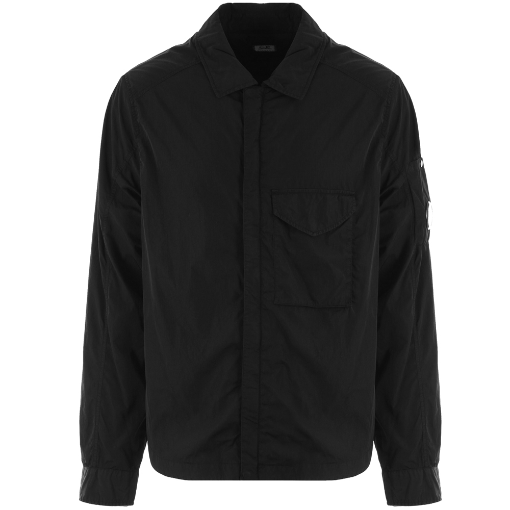[25% 쿠폰] C.P. 컴퍼니 크롬-R 지퍼 오버셔츠 블랙 - 23FW([25% 쿠폰] C.P. Company Chrome-R Zipped Overshirt Black - 23FW) - 2