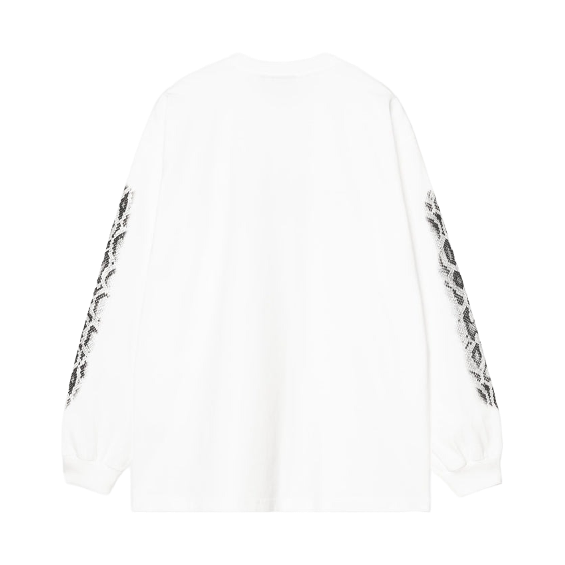 칼하트 WIP 롱슬리브 카모 스네이크 티셔츠 화이트 헤비 스톤 워시(Carhartt WIP Long Sleeve Camo Snake T-Shirt White Heavy Stone Wash) - 2