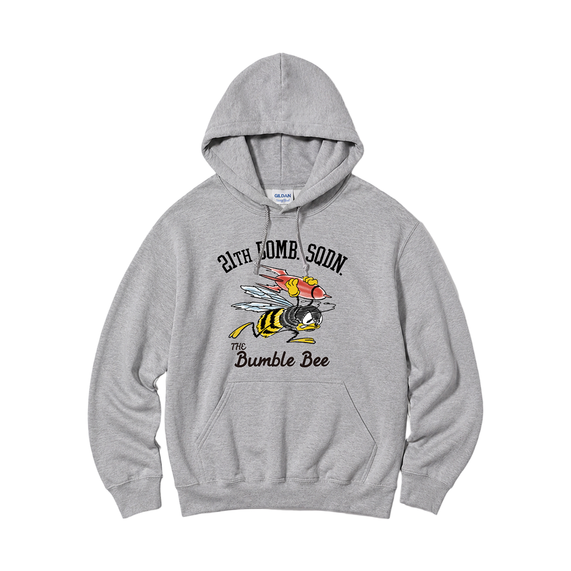 88500_copy Gildan x Vintage Collection BUMBLE BEE Hooded Sweatshirt Gray